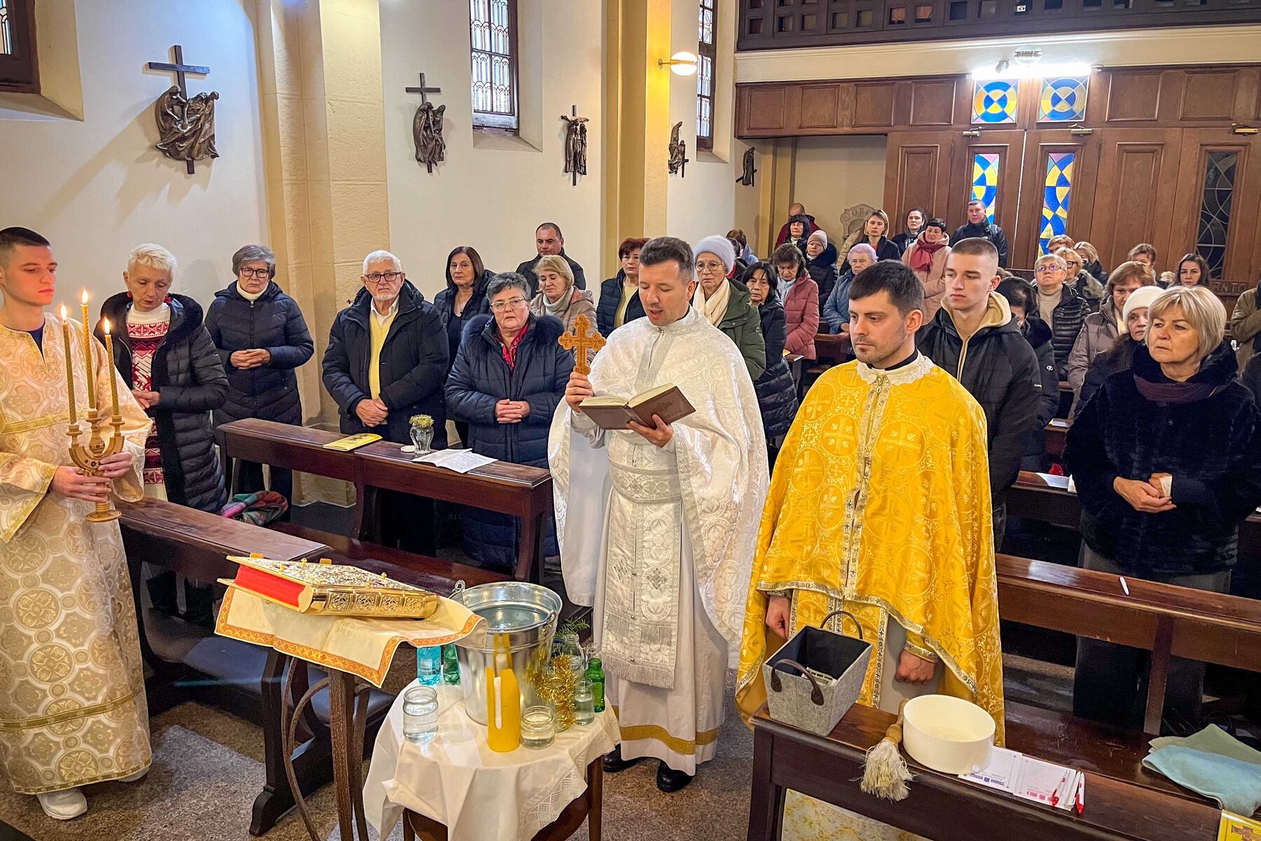 Святий Йоан Предтеча — приклад стійкості у вірі: Отець-Протосинкел під час відвідин громади м. Остія