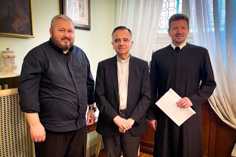 Il Protosincello dell’Esarcato Apostolico ha incontrato l’Arcivescovo di Modena-Nonantola per discutere riguardo lo sviluppo della parrocchia locale ucraina