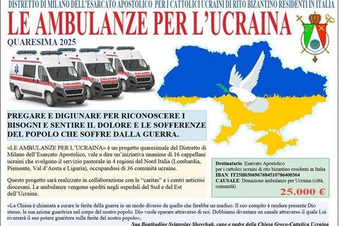 «Швидка допомога для України»: Великопосний проєкт Міланського деканату Апостольського Екзархату