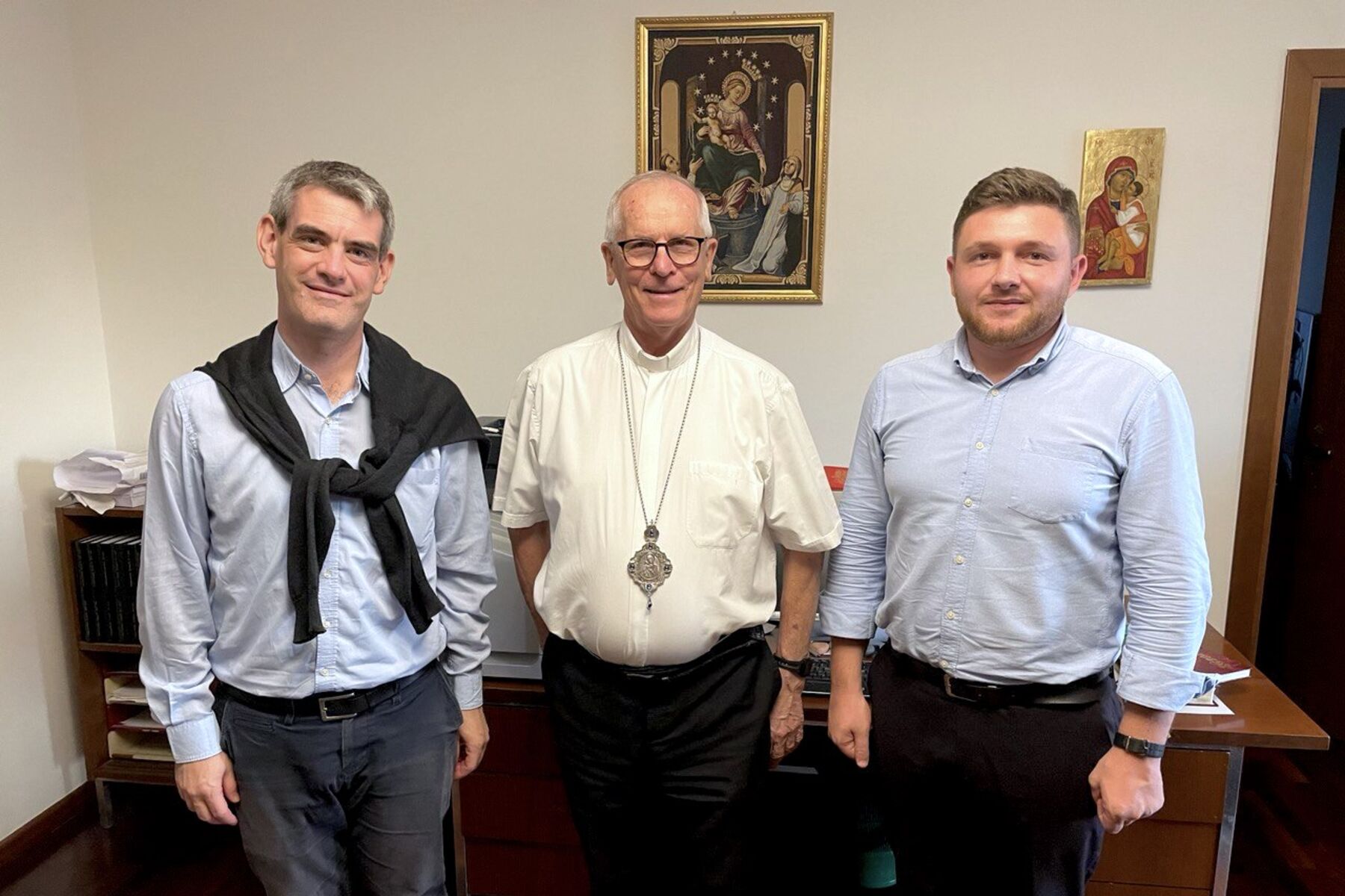 Frère Benoît della comunità di Taizé ha ringraziato i giovani ucraini per la loro partecipazione alla preghiera ecumenica in Vaticano