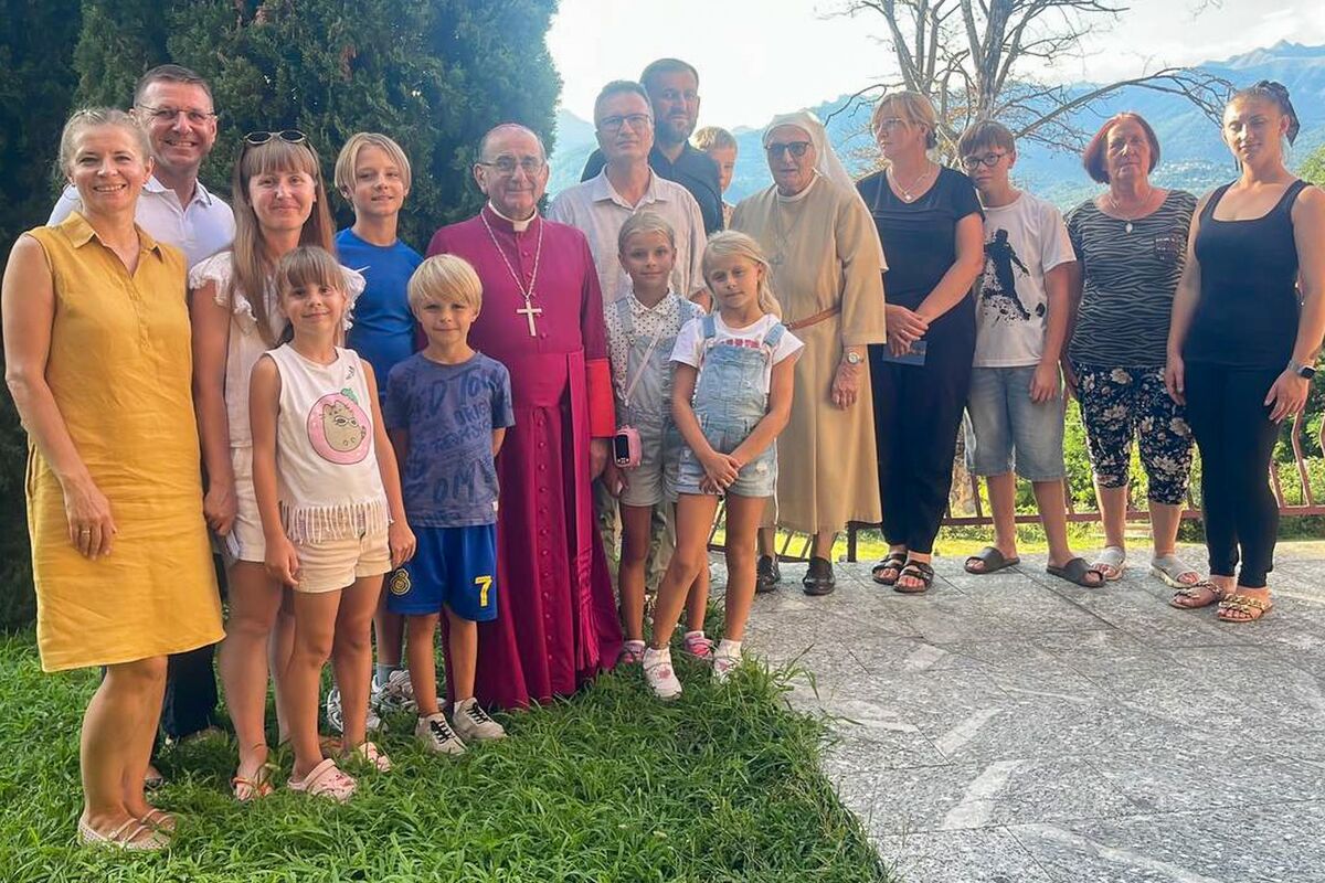 L’Arcivescovo di Milano incontra le vedove e gli orfani di guerra ucraini