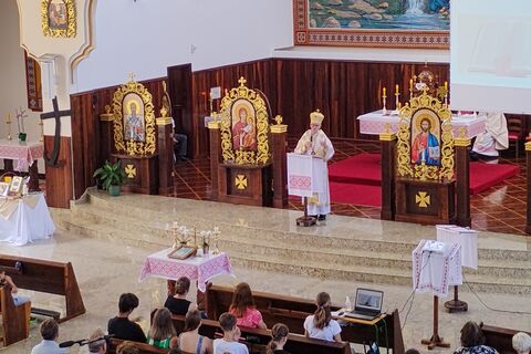 L’Esarca Apostolico ha celebrato la Divina Liturgia a Ponta Grossa